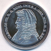 DN 'Királyi Koronák - III. Károly 5 Korona 1909' Ag Emlékérem Tanúsítvánnyal (20g/0.999/38,61mm) T:PP - Non Classés