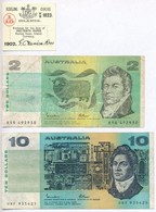 Ausztrália 1985. 2D + 10D + Keeling Cocos Islands 1902. 1/10R Modern Szükségpénz T:III,II
Australia 1985. 2 Dollars + 10 - Non Classés