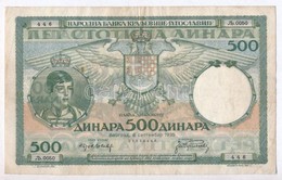 Jugoszlávia 1935. 500D T:III
Yugoslavia 1935. 500 Dinara C:F - Non Classés