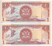 Trinidad és Tobago 2002. 1$ (2x) Sorszámkövetők T:III Szép Papír
Trinidad And Tobago 2002. 1 Dollar (2x) Sequential Seri - Non Classés