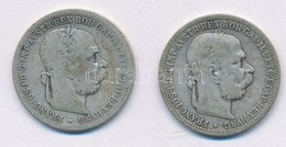 Ausztria 1893-1894. 1K Ag 'Ferenc József' (2xklf) T:2-,3
Austria 1893-1894. 1 Corona Ag 'Franz Joseph' (2xdiff) C:VF,F - Non Classés