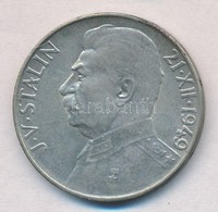 Csehszlovákia 1949. 100K Ag 'Sztálin' T:1- 
Czechoslovakia 1949. 100 Korun Ag 'Stalin' C:AU
Krause KM#30 - Non Classés