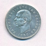 Görögország 1960. 20D Ag 'I. Pál' T:1
Greece 1960. 20 Drachmai Ag 'Paul I' C:UNC
Krause KM#85 - Non Classés