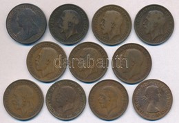 Nagy-Britannia 1899-1967. 1p Br (11xklf) T:2-,3 
Great Britain 1899-1967. 1 Penny Br (11xdiff) C:VF,F - Non Classés