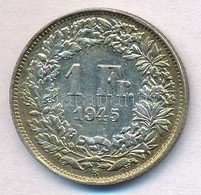 Svájc 1945B 1Fr Ag T:2 Patina 
Switzerland 1945B 1 Franc Ag C:XF Patina - Non Classés