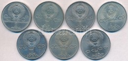 Szovjetunió 1977-1988. 1R (7x) T:2
Soviet Union 1977-1988. 1 Ruble (7x) C:XF - Non Classés