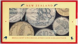 Új-Zéland 1990. 5c-2$ (6xklf) Forgalmi Sor Díszkiadásban T:BU 
New Zealand 1990. 5 Cents - 2 Dollars (6xdiff) Coin Set I - Non Classés