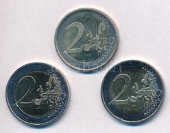 2006-2007. 2E (3xklf) Finnország, Németország T:1,1-
2006-2007. 2 Euro (3xdiff) Finland, Germany C:UNC,AU - Non Classés