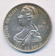 Ausztria 1993. 'Mária Terézia / Burgtheater' Ag Emlékérem Tanúsítvánnyal (3,13g/0.999/21mm) T:1- Kis Patina
Austria 1993 - Non Classificati