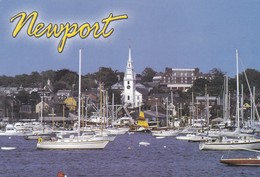 Postcard Waterfront Newport Rhode Island Bowen's Wharf And Marriott My Ref B22249 - Newport