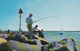 Rhode Island Galilee Fishing Off The Rocks - Autres & Non Classés