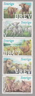 Sweden 2013 MNH Strip Of 5 Calves, Lambs, Ducklings, Kids, Piglets Baby Animals - Unused Stamps