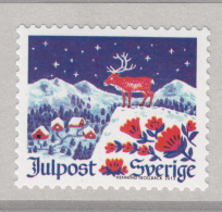 Sweden 2013 MNH Reindeer Overlooking Village Christmas - Ungebraucht