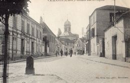 VALENTON -GRANDE RUE ET L'EGLISE CARTE ANIMEE - Valenton