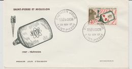 Saint Pierre Et Miquelon FDC 1967 Télévision 377 - FDC