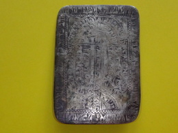 XVII / XVIII Age - JEWISH MENORA AMULET, JUDAICA, 4,5X6cm. Silver 14,72 Gram - Silverware