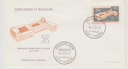 Saint Pierre Et Miquelon FDC 1969 OIT 398 - FDC