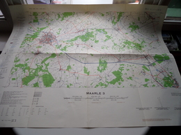 MAARLE 3 ( Editie 1 - M 735 Type R Blad 3 ) Anno 1954 - Schaal / Echelle / Scale 1: 50.000 ( Stafkaart : Zie Foto's ) - Geographical Maps