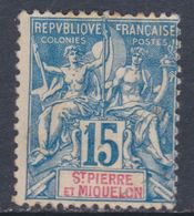 Saint Pierre Et Miquelon N° 64 (.), Type Groupe 15 C. Bleu, Neuf Sans Gomme Sinon TB - Ungebraucht