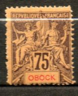 OBOCK  75c Violet Jaune  1892  N° 43 - Neufs