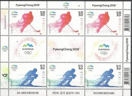 SI 2018-02 OLY PYEONGCHANG , SLOVENIA, MS, MNH - Invierno 2018 : Pieonchang