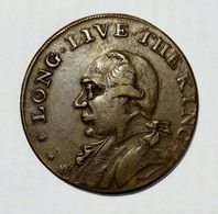 LONDON - HALF Penny Token ( 1795 ) LONG LIVE The KING / Copper - Monetary/Of Necessity