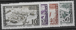 ⭐ Maroc - Poste Aérienne - YT N° 94 à 97 ** - Neuf Sans Charnière - 1954 ⭐ - Aéreo