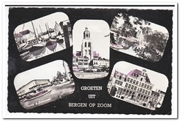 Bergen Op Zoom, Groeten Uit ( Rechterbenedenhoek Geknikt ) - Bergen Op Zoom