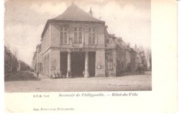 Souvenir De Philippeville-1902-(précurseur)-Hôtel De Ville--Edit.D.V.D.7546 Pour Imprimerie Piret-Sohet, Philippeville - Philippeville