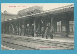 CPA Chemin De Fer La Gare Intérieure FEIGNIES 59 - Feignies