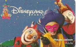 PASS-DISNEYLANDPARIS -1997-5 ANS-ADULTE--V°SPEOS- N° S 970626-GRATUIT 1 JOUR LE 031297-TBE- - Disney Passports