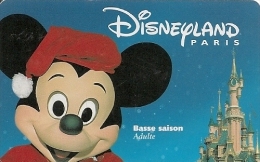 PASS--DISNEYLAND-MICKEY-A DULTE-BASSE SAISON-SPEOS-1999/02/MIK- TB E - Disney Passports