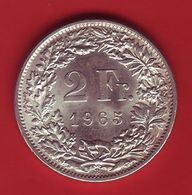 - SUISSE - 2 Francs - 1965 - Argent - SPL - - 2 Franken