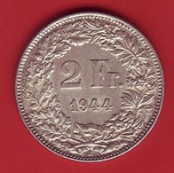 - SUISSE - 2 Francs - 1944 - Argent - - 2 Franken