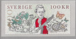 Sweden 2014 MNH 100k Carl Michael Bellman, Musical Instruments - Ungebraucht