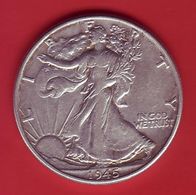 - USA - Etats Unis - Half Dollar Liberty 1945. - 1916-1947: Liberty Walking (Libertà Che Cammina)