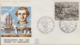 TERRE AUSTRALES ET ANTARTIQUE FR. BATEAU/SHIP. FDC  1972  Yvert N° PA27  Réf  H967 P - FDC