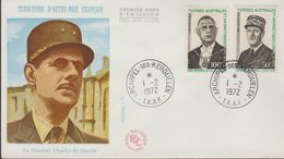 TERRE AUSTRALES ET ANTARTIQUE FR. DE GAULLE  . FDC  1972    Réf  H967 Q - FDC