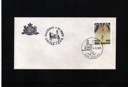 San Marino 1985 Michel 1323 FDC - Brieven En Documenten