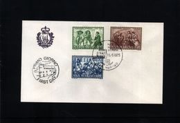 San Marino 1985 Michel 1325-27 FDC - Lettres & Documents