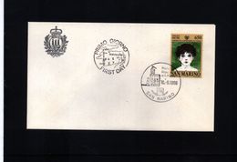 San Marino 1986 Michel 1350 FDC - Covers & Documents