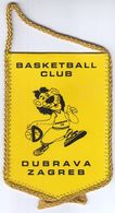 Basketball / Flag, Pennant / Croatia, Zagreb / Basketball Club Dubrava - Bekleidung, Souvenirs Und Sonstige