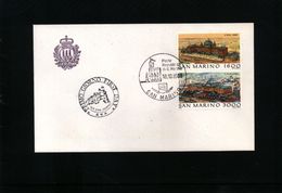 San Marino 1988 Michel 1402-03 FDC - Cartas & Documentos