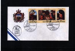 San Marino 1989 Michel 1427-29 FDC - Storia Postale