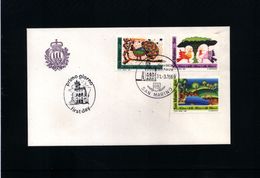 San Marino 1989 Michel 1409-11 FDC - Covers & Documents