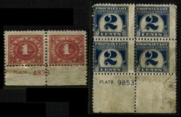 UNITED STATES, Plate Blocks, (*) MNG, Ave/F - Revenues