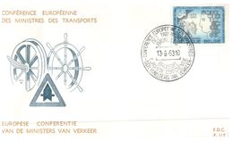 (111)  Belgium FDC - 1963 Transport Minister Conference - 1961-1970