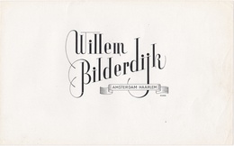 WILLEIN BILDERDIJK  OLD   TABACO TOBACCO LABEL   - CIGARS - Etichette