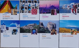 Miniguide  - Lot De 8 Guides Touristiques Méditerranée: Santorin, Mykonos, La Valette, Lesbos, Ephèse, Istambul... - Dépliants Touristiques