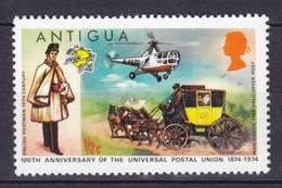 Antigua 1974 Mi. 323   ½ C. UPU Weltpostunion Hubschrauber Helicopter Postkutsche MNH** - 1960-1981 Ministerial Government